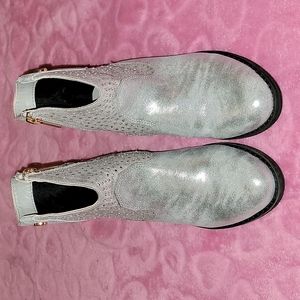 Girls Silver Boots